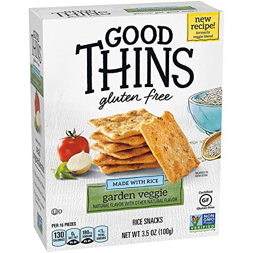 Good Thins Garden Veggie Rice Snacks Gluten Free Crackers, 6 - 3