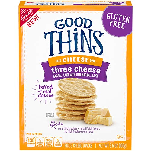Good Thins Gluten Free Three Cheese Crackers Pack Of 6