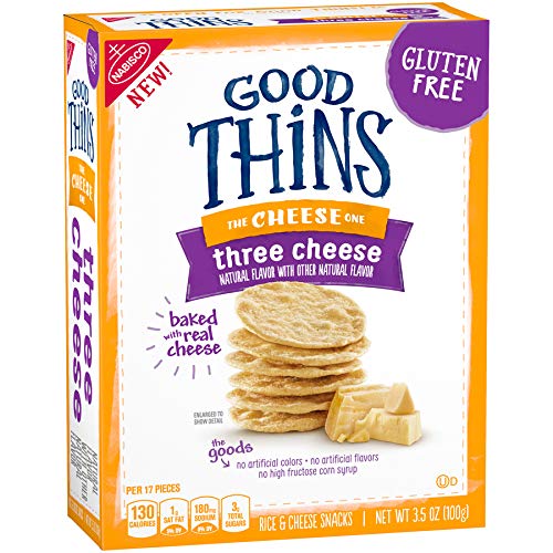 Good Thins Gluten Free Three Cheese Crackers Pack Of 6