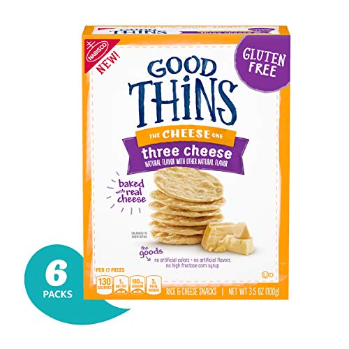 Good Thins Gluten Free Three Cheese Crackers Pack Of 6