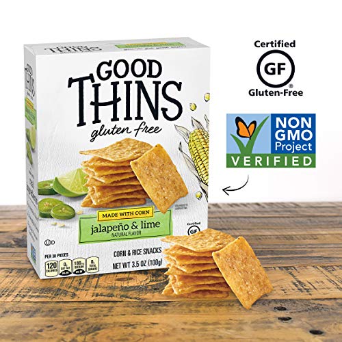 Good Thins Jalapeño &Amp; Lime Corn &Amp; Rice Snacks Gluten Free Cracke