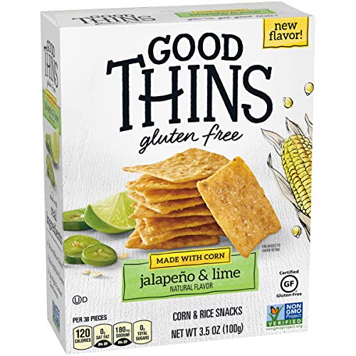 Good Thins Jalapeño &Amp; Lime Corn &Amp; Rice Snacks Gluten Free Cracke