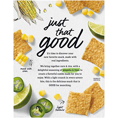 Good Thins Jalapeño &Amp; Lime Corn &Amp; Rice Snacks Gluten Free Cracke