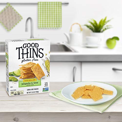 Good Thins Jalapeño &Amp; Lime Corn &Amp; Rice Snacks Gluten Free Cracke