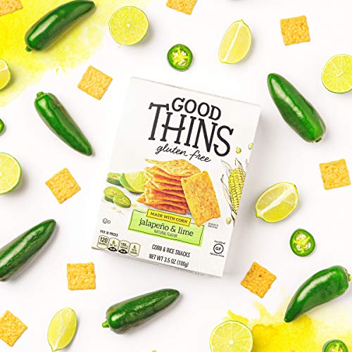 Good Thins Jalapeño &Amp; Lime Corn &Amp; Rice Snacks Gluten Free Cracke