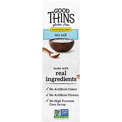 Good Thins Sea Salt Corn Snacks Gluten Free Crackers, 3.5 Oz