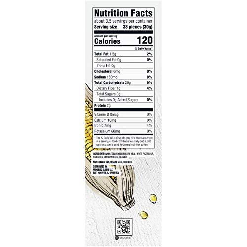 Good Thins Sea Salt Corn Snacks Gluten Free Crackers, 3.5 Oz