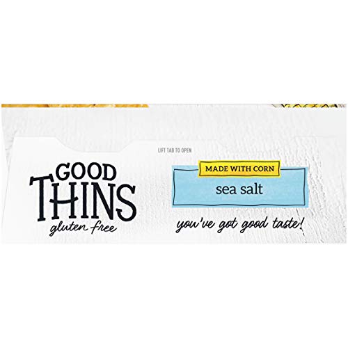 Good Thins Sea Salt Corn Snacks Gluten Free Crackers, 3.5 Oz