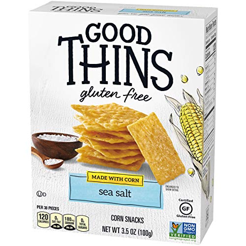 Good Thins Sea Salt Corn Snacks Gluten Free Crackers, 3.5 Oz