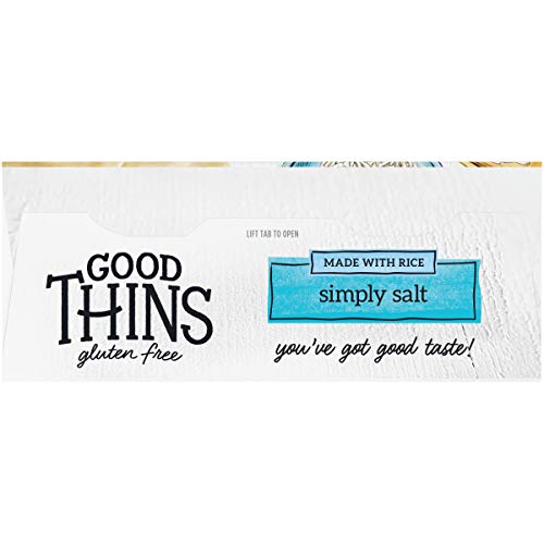 Good Thins Simply Salt Rice Snacks Gluten Free Crackers, 3.5 Oz