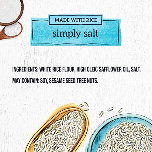 Good Thins Simply Salt Rice Snacks Gluten Free Crackers, 3.5 Oz