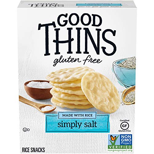 Good Thins Simply Salt Rice Snacks Gluten Free Crackers, 3.5 Oz