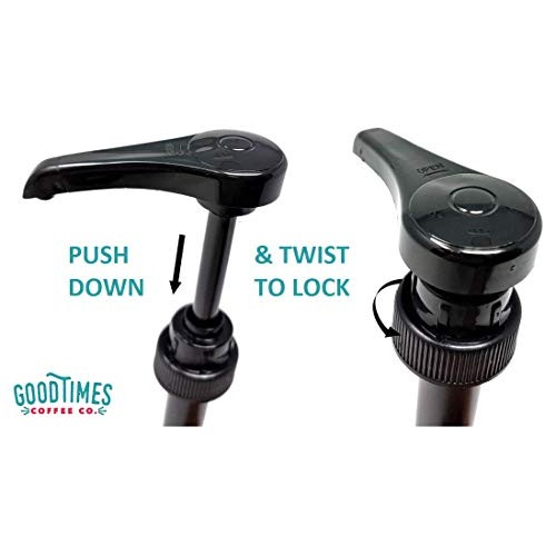 Black Coffee Syrup Pump for 750ml Bottles Pack of 4 - Fits Upo...