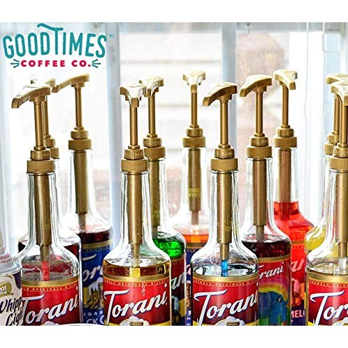 Gold Coffee Syrup Pump For 750Ml Bottles Pack Of 1 | Fits Tora