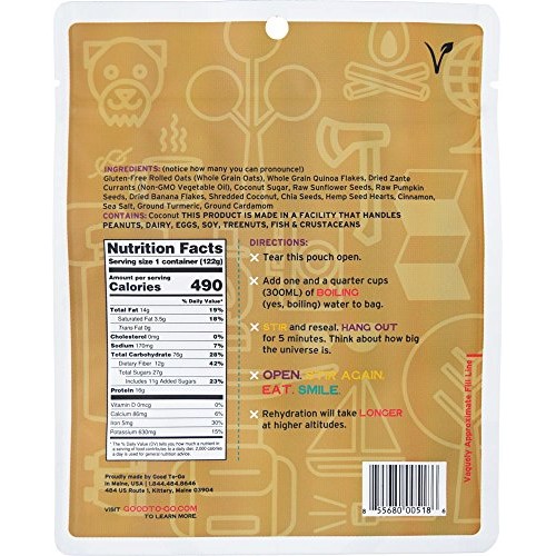 Good To-Go Oatmeal Single Serving