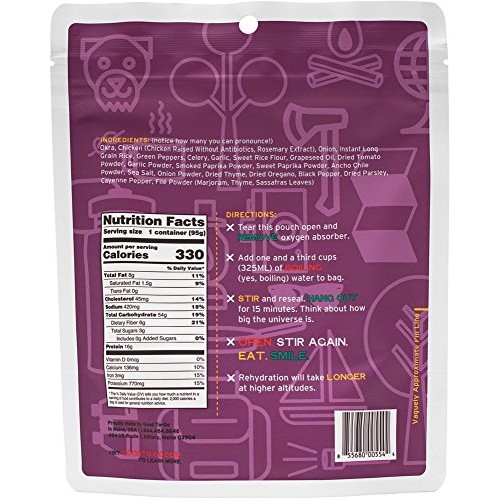 Good To-Go Chicken Gumbo - Single Serving | Dehydrated Backpacki