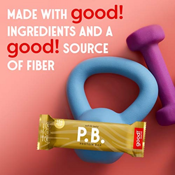 Good! Snacks Vegan Peanut Butter Protein Bar | Gluten-Free, Plan