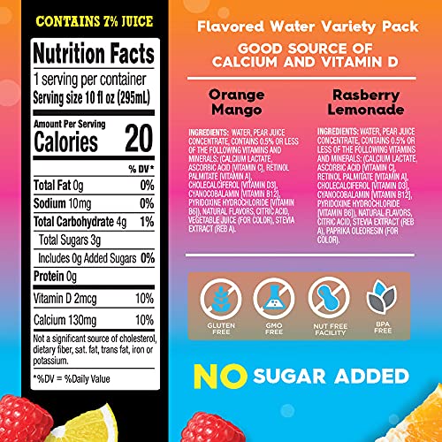 Good2Grow Raspberry Lemonade And Orange Mango Flavored Water Ref