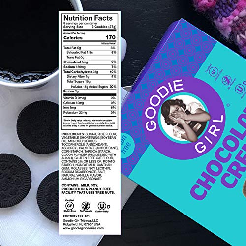 Goodie Girl Gluten Free Cookies, Chocolate Creme, Certified Glut