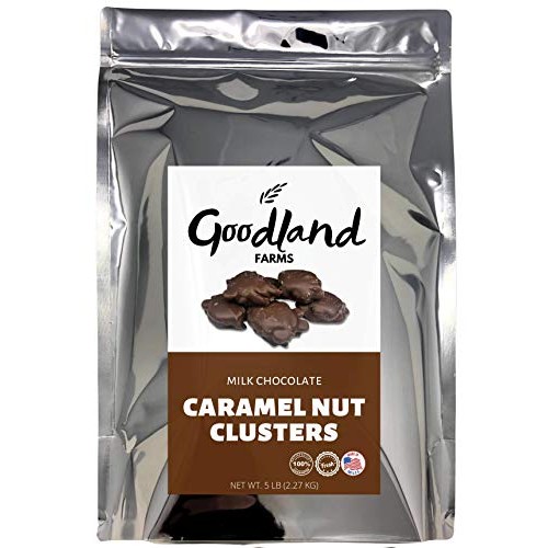Goodland Farms Milk Chocolate Caramel Nut Clusters, 5 Pounds - M