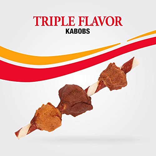 Goodnfun Triple Flavored Rawhide Kabobs For Dogs, 12 Oz
