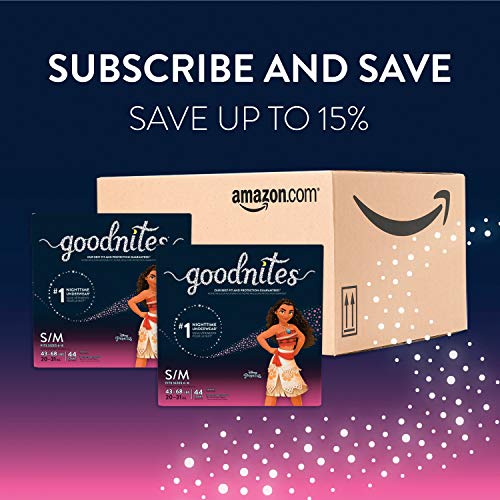 Goodnites Nighttime Bedwetting Underwear, Girls S/M 43-68 Lb.