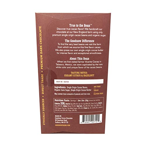 Goodnow Farms Chocolate Bar Chocolate Almendra, 1.94 Oz