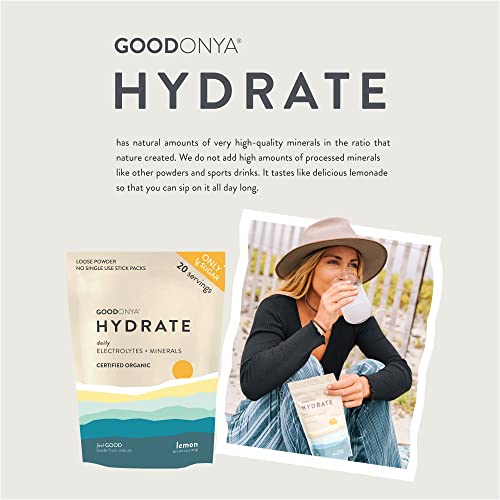 Goodonya Hydrate Electrolyte &Amp; Mineral Powder - Certified Organi