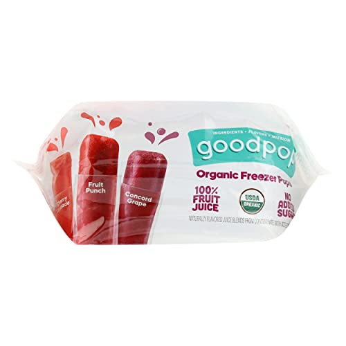 Goodpop Organic Freezer Pops No Sugar Added Variety 24 Count - 1