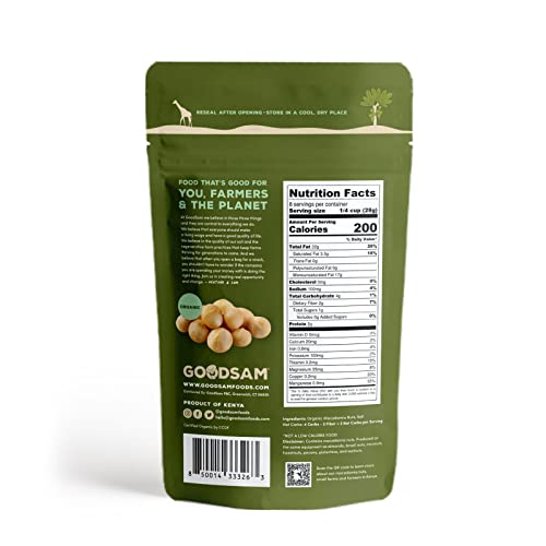 Goodsam Organic Macadamia Nuts, Halves And Whole Blend, Non Gmo,