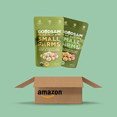 Goodsam Organic Macadamia Nuts, Halves And Whole Blend, Non Gmo,