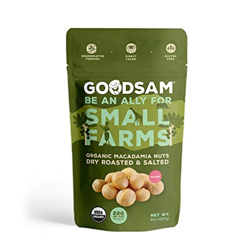 Goodsam Organic Macadamia Nuts, Halves And Whole Blend, Non Gmo,