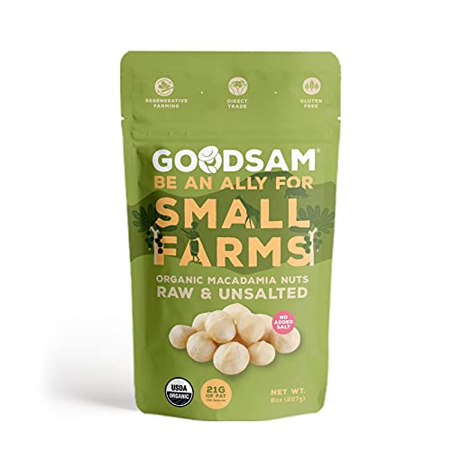 Goodsam Organic Macadamia Nuts, Halves And Whole Blend, Non Gmo,