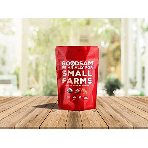 GoodSAM Organic Raw Pecan Halves, Non-GMO, Direct trade, Vegan, ...