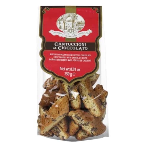 CHIOSTRO Cantuccini Chocolate Chip Biscotti - Biscotti Italian C...