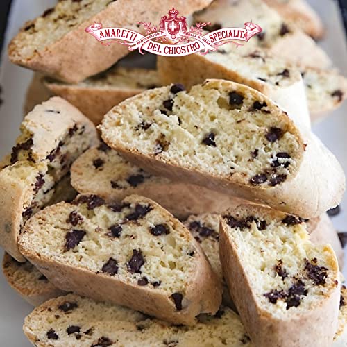 CHIOSTRO Cantuccini Chocolate Chip Biscotti - Biscotti Italian C...