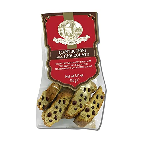 CHIOSTRO Cantuccini Chocolate Chip Biscotti - Biscotti Italian C...