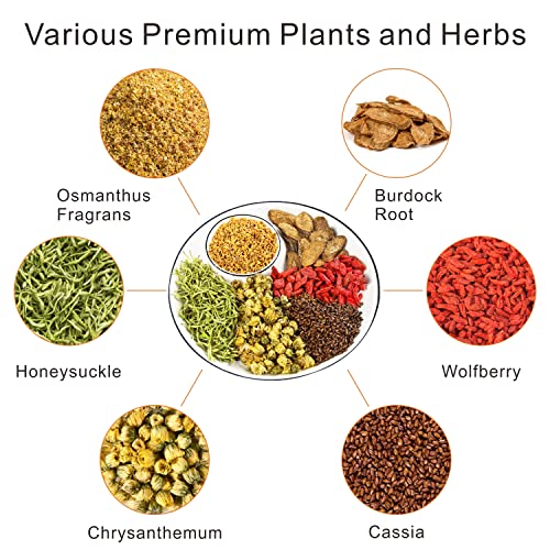 Goofoo Chrysanthemum Cassia Seed Burdock Root Goji Berry Honeysu... Goofoo Chrysanthemum Cassia Seed Burdock Root Goji Berry Honeysu...