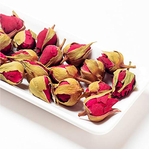Goofoo Yueji Edible Dried Rose Buds, Whole Roses Loose Leaf, Pre...