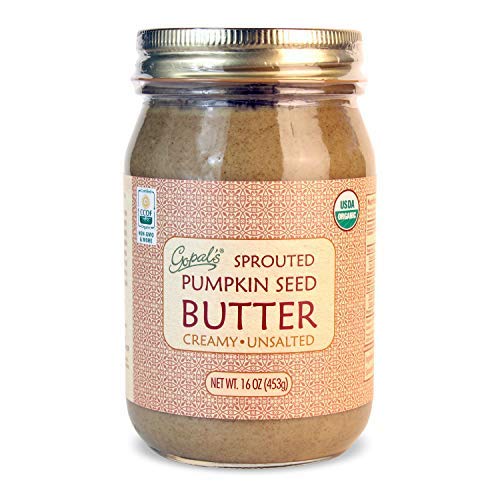 Gopals Sprouted Organic Raw Pumpkin Seed Butter, 100% Gluten-Fr