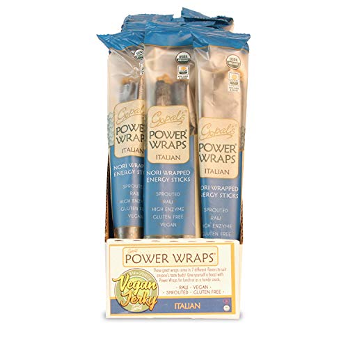 Gopals Italian Power Wraps, Raw And Sprouted Nori Wrapped Energ