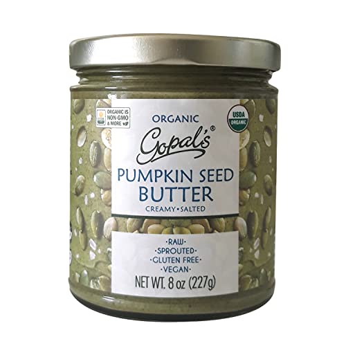 Gopal’s Sprouted Organic Raw Pumpkin Seed Butter, USDA Organic a...