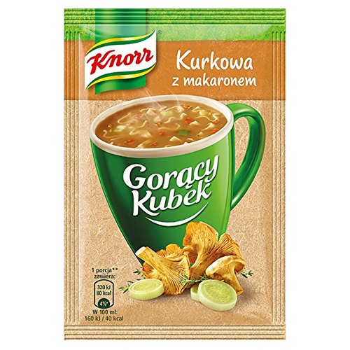 Knorr Goracy Kubek Kurkowa z Makaronem Instant Chanterelle Mushr...