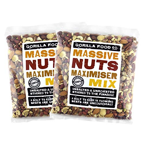 2Lbs Premium Mixed Nuts Whole Raw Unsalted W/ Macadamias, No Pe