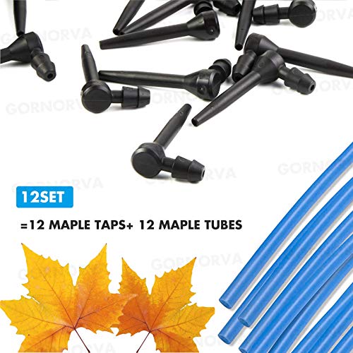 Gornorva Maple Syrup Tree Tapping Kit, 12 Set Maple Tree Extract