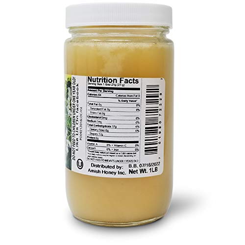 Goshen Honey Amish Extremely Raw Clover Honey 100% Natural Domes