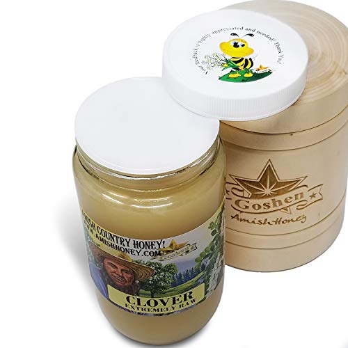 Goshen Honey Amish Extremely Raw Clover Honey 100% Natural Domes