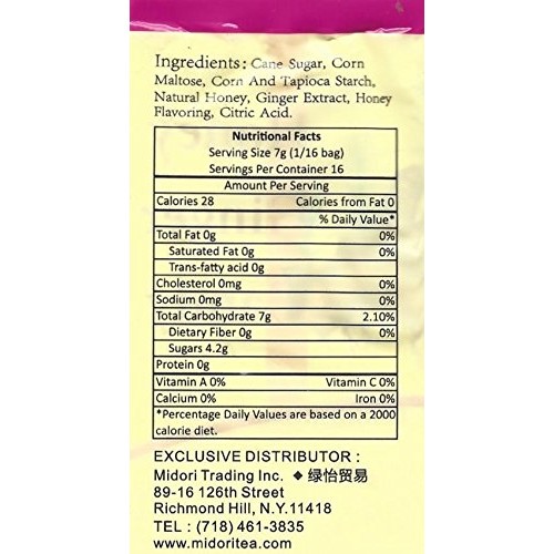 Honey Ginger Candy 1-Pack 4Oz