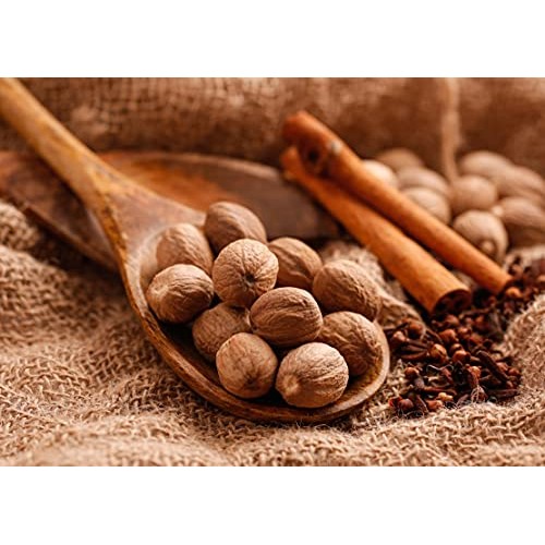 Gourmanity 1 Lb Premium Whole Nutmeg, Nutmeg Whole For Grinder R