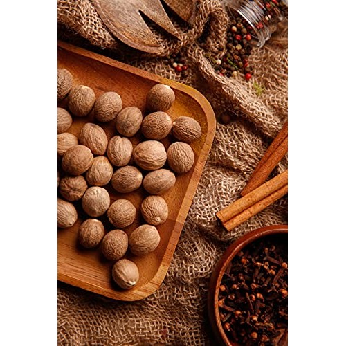 Gourmanity 1 Lb Premium Whole Nutmeg, Nutmeg Whole For Grinder R